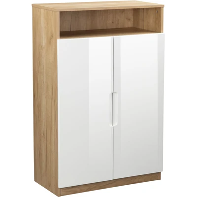 Abbildung von andas Aktenschrank &quot;Lund&quot;, mit Griffmulden &amp; Hochglanzfronten, Aktenordnerhöhe, Breite 70 cm