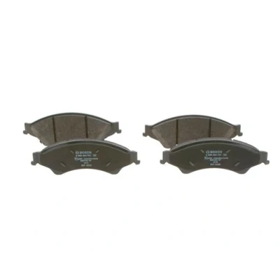 Abbildung von BOSCH 0 986 494 791 Bremsbelagsatz Low Metallic mit integriertem Verschleißwarnkontakt, akustischer Verschleißwarnung Anti Quietsch Blech
