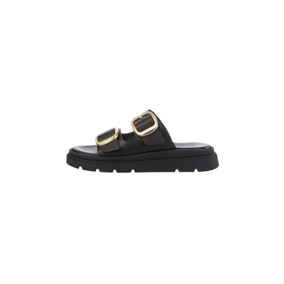 Abbildung von Tamaris Pantolette flach, Damen, Größe: 40, Black leather Schuhe