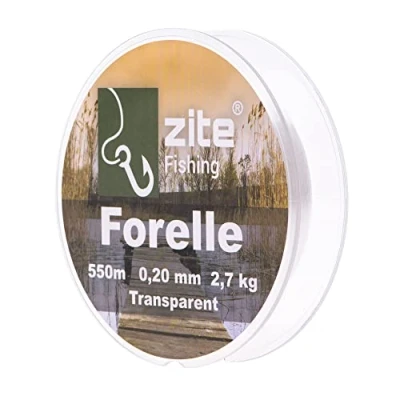 Abbildung von Forellenschnur Monofil 0.20mm 550m Transparent Spule