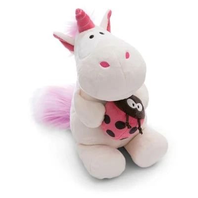 Abbildung von Nici Kuscheltier Theodor &amp; Friends, Einhorn mit Marienkäfer, 25 cm