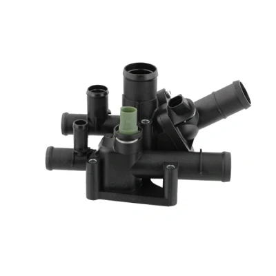 Abbildung von TOPRAN 109 346 Thermostatgehäuse mit Dichtung, Temperaturgeber Thermostat, Schrauben AUDI: A3 Schrägheck, VOLKSWAGEN: Golf 4 Schrägheck