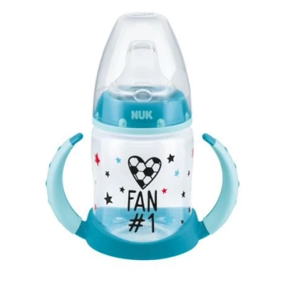 Abbildung von NUK Trinklernbecher first choice Trinklernflasche Fußball Edition, 6 18 Monate, türkis