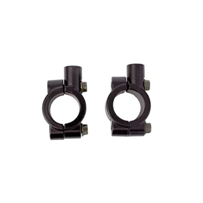 Abbildung von Paar Universal 10mm Motorrad Spiegel Halter Für 25mm Lenker Schwarz