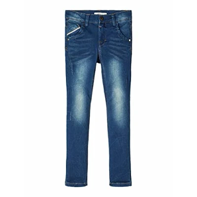 Abbildung von NAME IT Jungen Nkmtheo Dnmclas 2082 Pant Noos Jeans, Medium Blue Denim, 92 EU