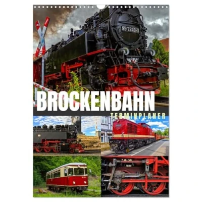 Abbildung von Brockenbahn Terminplaner (Wandkalender 2025 DIN A3 hoch), CALVENDO Monatskalender