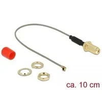 Abbildung von Antennenkabel SMA (Buchse zum Einbau) &gt; MHF (Stecker)