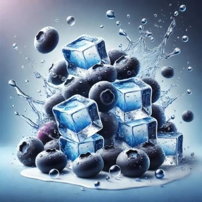 Abbildung von Blueberry Ice Heidelbeere Aroma Konzentrat Vegan Sasami 10ml