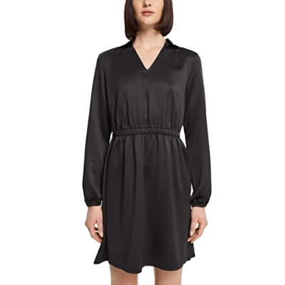 Abbildung von ESPRIT Damen 102CC1E318 Kleid, 001/BLACK, M