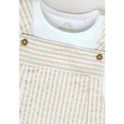 Abbildung von Next Regular FIT SET Body für Kinder, Größe: 92, Neutral stripe