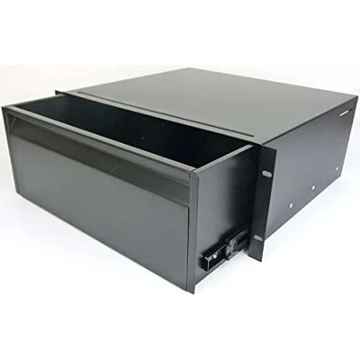 Abbildung von Adam Hall PROFI 4 HE ERGO 19&quot; Rackschublade 874E04 Stahl, schwarz, Rack Schublade (4 Stahl Rackschublade)
