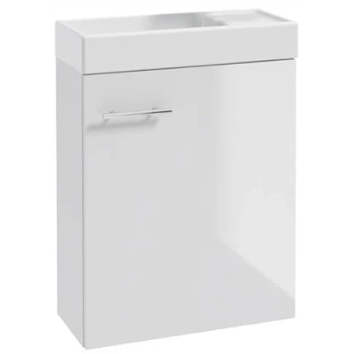 Abbildung von Deftrans waschbecken gäste wc mit unterschrank 50 x 70 23 cm, waschtisch, gästewaschbecken klein Set waschbeckenunterschrank waschtisch weiß