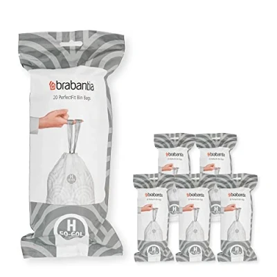 Abbildung von Brabantia Müllbeutel Code H 50 60 Liter (120 Stück)