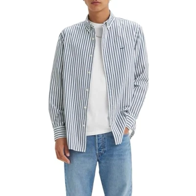 Abbildung von Levi&#039;s Authentic Button DOWN Hemd, Herren, Größe: XS, Estate blue
