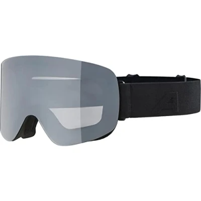Abbildung von Alpina PENKEN Verspiegelte, Kontrastverstärkende &amp; Polarisierte OTG Skibrille Mit 100% UV Schutz Für Erwachsene, black matt, One Size