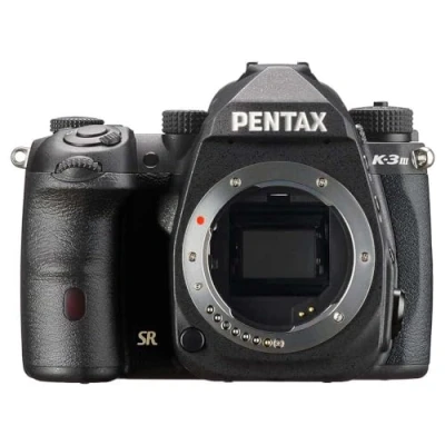 Abbildung von Pentax K 3 Mark III APS C DSLR Kamera Gehäuse In schwarz Bildfeld 100% 1,05x optischer Sucher, 5 Achsen 5,5 Stufen Body SR Mechanismus, ISO 1,6 Millionen, wetterfest, bis zu 12fps, Touchscreen