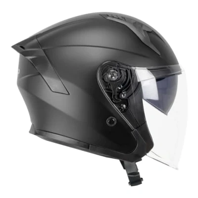 Abbildung von SKA P 1MHA Jedi Mono Open Face Helm, Mattschwarz, S (55 56cm)