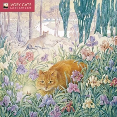 Abbildung von Ivory Cats by Lesley Anne Mini Wall Calendar 2025: Art