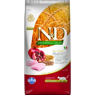 Abbildung von N&amp;D LG CAT Neutered Huhn &amp; Granatapfel varianten 5 kg