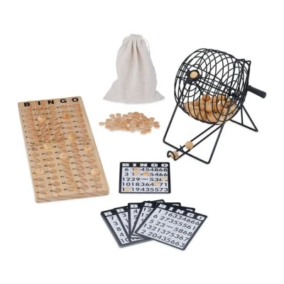 Abbildung von relaxdays Spiel, Bingo Spiel Set aus Holz