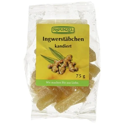 Abbildung von Rapunzel Ingwerstäbchen kandiert 75 g
