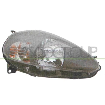 Abbildung von PRASCO FT3424813 Scheinwerfer rechts H4 mit Blinklicht für Rechtsverkehr Elektromotor Stellmotor LWR FIAT: Grande Punto Schrägheck