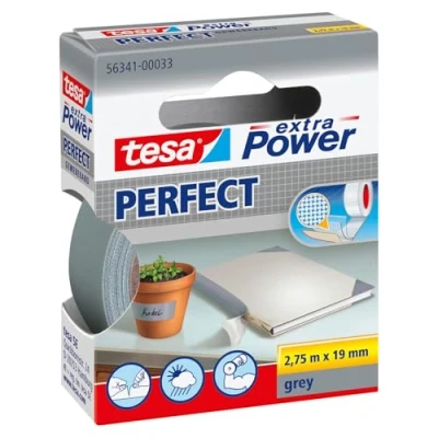 Abbildung von tesa Gewebebänder 19 mm x 2.75 m grau