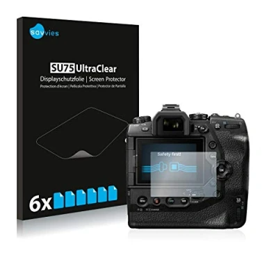 Abbildung von Savvies 6 Stück Schutzfolie für Olympus OM D E M1X Displayschutz Folie Ultra Transparent