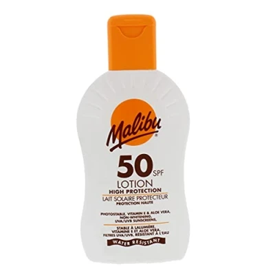 Abbildung von Malibu Very High Sun Protection Lotion SPF50 UVA UVB Sunscreen 200 ml