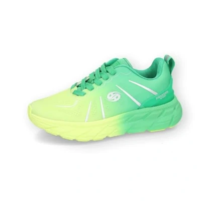 Abbildung von Dockers by Gerli Damen Low Top Sneaker, Frauen Halbschuhe,Business,Freizeit,straßenschuhe,Strassenschuhe,Sportschuhe,grün/gelb,40 EU
