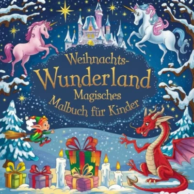 Abbildung von Weihnachtswunderland Magisches Malbuch für Kinder ab 8 Jahre