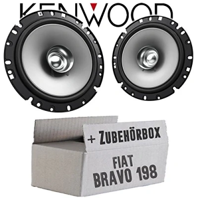Abbildung von Lautsprecher Boxen Kenwood KFC S1756 16,5cm Koax Auto Einbauzubehör Einbauset passend für FIAT Bravo 198 Front justSOUND