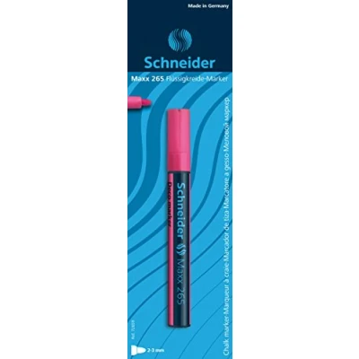 Abbildung von Schneider Maxx 265 Kreidestift (2 3 mm Strichstärke, feucht abwischbar, wasserbasiert, geruchsneutral) rosa