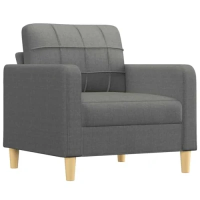 Abbildung von vidaXL Sofa Sofasessel Dunkelgrau 60 cm Stoff