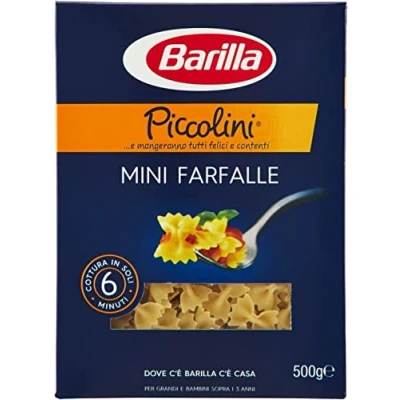 Abbildung von 20x Pasta Barilla Mini Farfalle, 100% italienisch Nudeln 500 g pack + Italian Gourmet polpa 400g