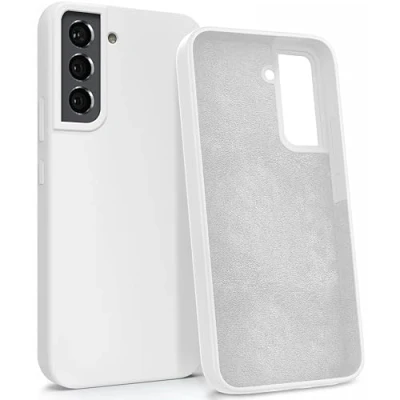 Abbildung von MyGadget Hülle für Samsung Galaxy S22 Gummierte Handyhülle [ 3 Layer Struktur ] Schutzhülle mit Soft Inlay &amp; Hardcase Cover außen Weiß