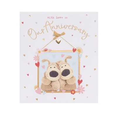 Abbildung von Boofle Jubiläumskarte für Ihn/Sie/Partner niedliches Design