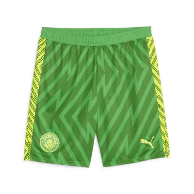Abbildung von Puma Manchester City Torwart Shorts Für Herren Mit Other Pattern Grassy Green/Yellow Alert Größe: M