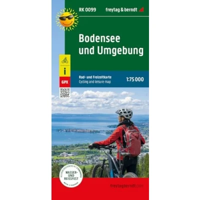 Abbildung von Bodensee und Umgebung, Rad Freizeitkarte 1:75.000, freytag &amp; berndt, RK 0099: GPX Tracks, wasserfest reißfest (freytag berndt Wander Freizeitkarten)