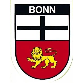Abbildung von PVC Aufkleber Bonn Wappen 301524 Gr. ca. 6,5 x 8 cm