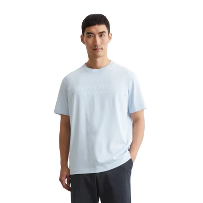Abbildung von Marc O&#039;Polo Short Sleeve CREW NECK Classic Inside Chest Tshirt print, Herren, Größe: Large, Starlight