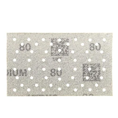 Abbildung von Mirka Iridium Premium Schleifpapier 81x133mm Klett 54 Loch, Korn 80, 100 Stk / Zum Schleifen von Lack, Spachtel, Grundierung, Holz, Stahl, Mineralwerkstoffe, Kunststoff