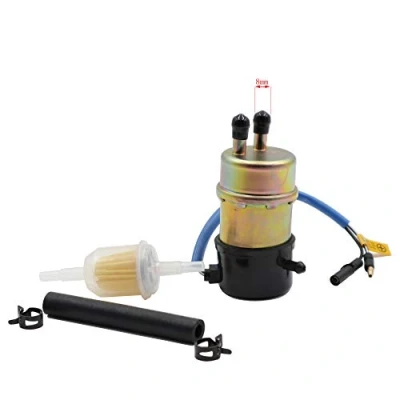 Abbildung von Elektrische Kraftstoffpumpe, 12 V, Kawasaki Mule 490401055, KAF620, 3000, 3010, 3020, 2520, 2500, 2510, 1000 (8 mm In/Outlet)