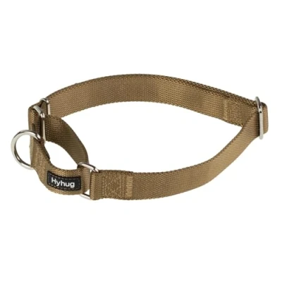 Abbildung von Hyhug Pets Martingal Halsband für Jungen und Mädchen, verbessertes strapazierfähiges Nylon, Anti Flucht, bequem sicher, professionelles Training, täglichen Gebrauch, Spazierengehen (Armee Gelb,