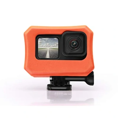 Abbildung von Floaty Schutzhülle für GoPro 11 Hero10 Hero 9 Gehäuse Kamera, Anti Sink, schwimmendes Zubehör Orange
