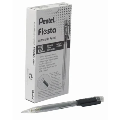 Abbildung von Pentel Fiesta AX107 Druckbleistift, 0.7 mm, Härtegrad HB, schwarz (12 Stück)