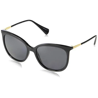Abbildung von Ralph Lauren Sonnenbrille, Damen, Größe: 56, Shiny black