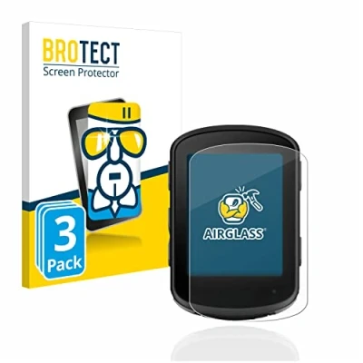 Abbildung von BROTECT Schutzglas für Garmin Edge 540 / 840 (3 Stück) Schutzfolie Panzer Folie Glas [Extrem Kratzfest 9H, Anti Fingerprint, Ultra Transparent]