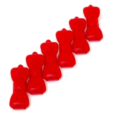 Abbildung von Minihaarspange für Haustiere Haarschmuck Hundehaarspange 6 Stück Haarspangen rot 8