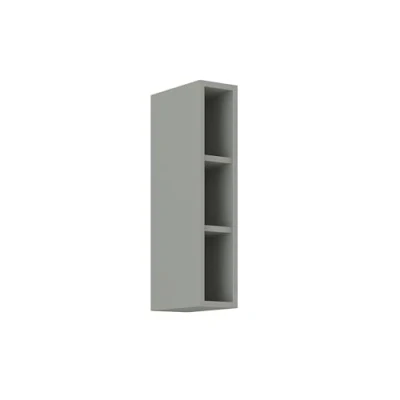 Abbildung von Küchen Preisbombe Hängeschrank Regal 15 cm Bianca Grey Rose Grau Küchenzeile Küchenblock Einbauküche